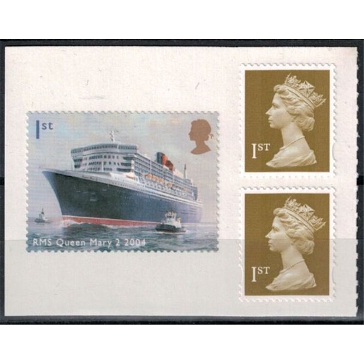 GRAN BRETAGNA 2004 Varo del transatlantico Queen Mary 2 da libr 1v MNH**