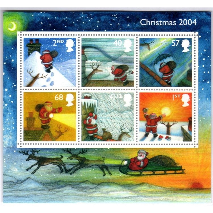 GREAT BRITAIN 2004 Christmas 1 s/s MNH**