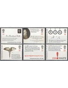 GREAT BRITAIN 2004 Royal Society of Arts 6v MNH**
