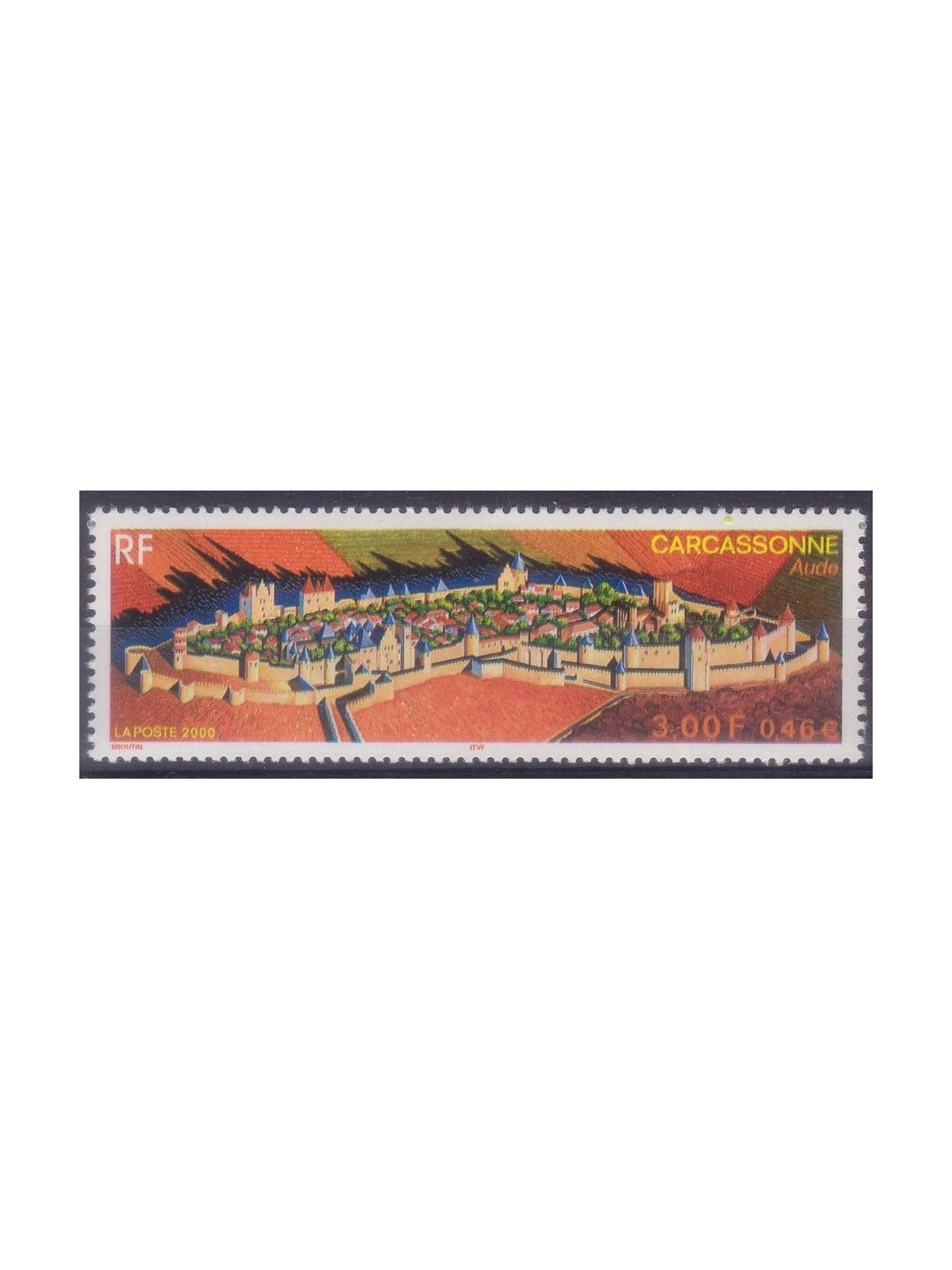FRANCE 2000 Tourist, the city of Carcassonne MNH**