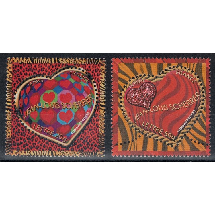 FRANCE 2006 Valentine's Day (Jean-Louis Scherrer) 2v MNH**