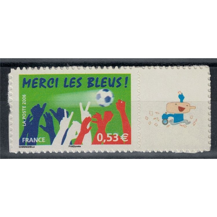 FRANCIA 2006 Merci les Bleus (autoadesivo) MNH**
