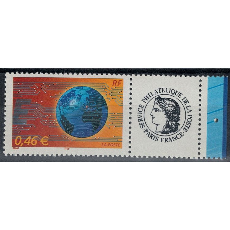 FRANCE 2002 Courier Stamp (from m/s) MNH**