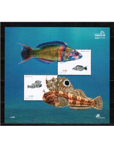 PORTOGALLO 2006 Pesci delle coste portoghesi 2 BF MNH**