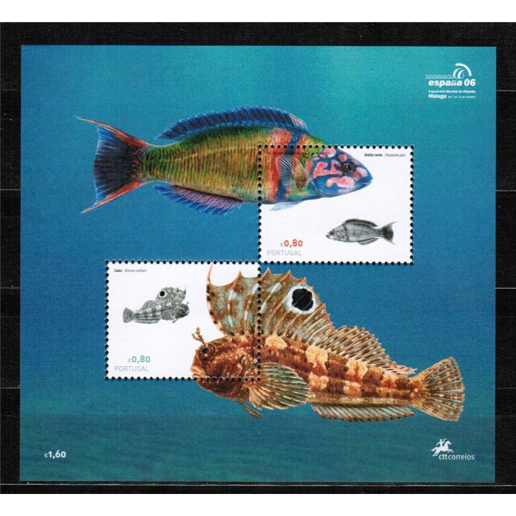 PORTUGAL 2006 Fish of the Portuguese coast 2 s/s MNH**