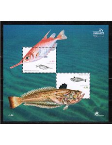 PORTOGALLO 2006 Pesci delle coste portoghesi 2 BF MNH**
