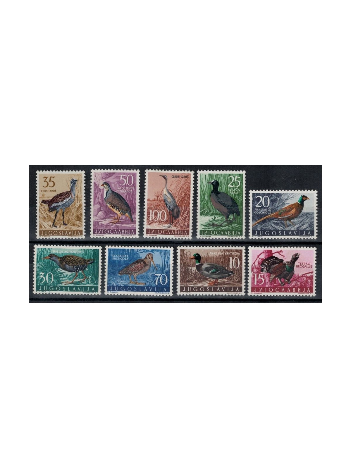 YUGOSLAVIA 1958 Fauna, birds 9v MNH**
