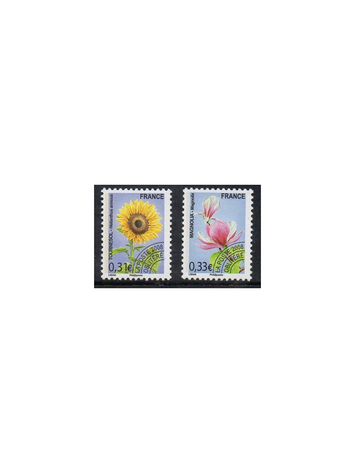FRANCIA 2008 Preannullati (Fiori) 2v MNH**