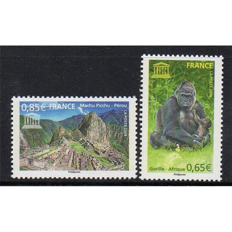 FRANCIA 2008 Francobolli di Servizio (UNESCO) 2v MNH**