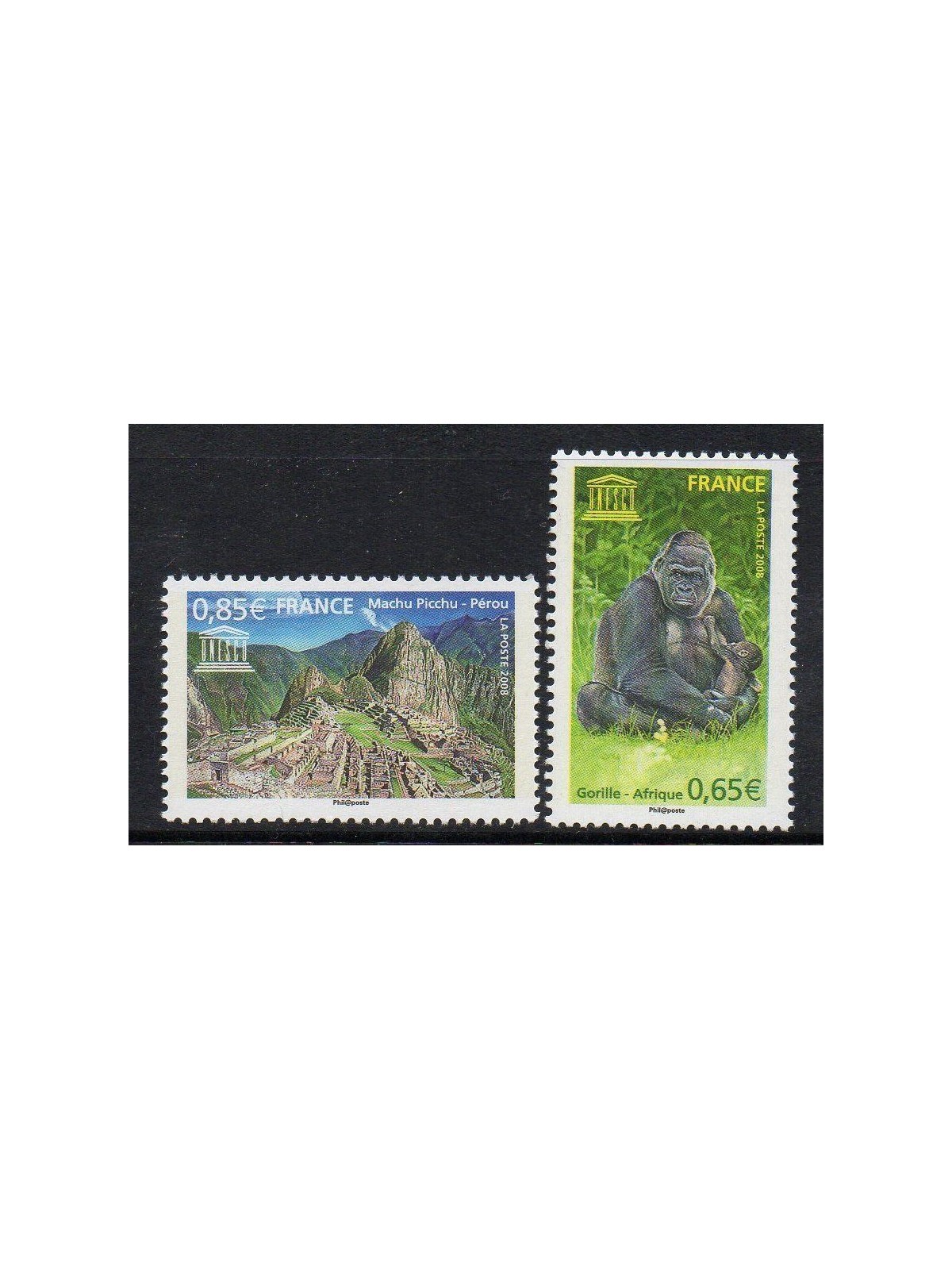 FRANCE 2008 Service Stamps (UNESCO) 2v MNH**