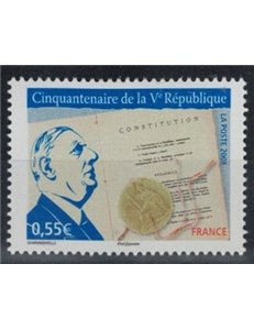 FRANCIA 2008 Anniversario 5ª Repubblica MNH**