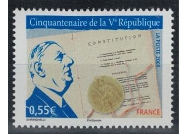 FRANCIA 2008 Anniversario 5ª Repubblica MNH**