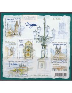 FRANCIA 2008 Capitali europee (Praga) BF MNH**
