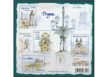 FRANCE 2008 European Capitals (Prague) s/s MNH**
