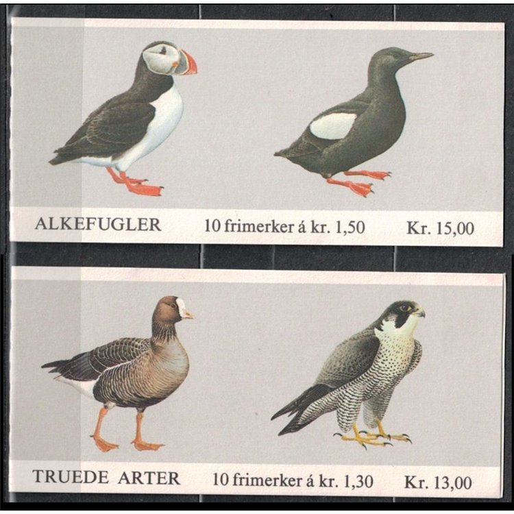 NORWAY 1981 Birds 5x4v in 2 booklets MNH**