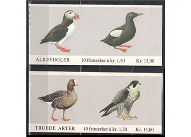 NORVEGIA 1981 Uccelli - Birds 5x4v in 2 libretti MNH**