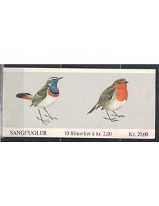 NORVEGIA 1982 Uccelli - Birds 5x2v in libretto MNH**