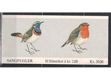 NORWAY 1982 Birds 5x2v in booklet MNH**