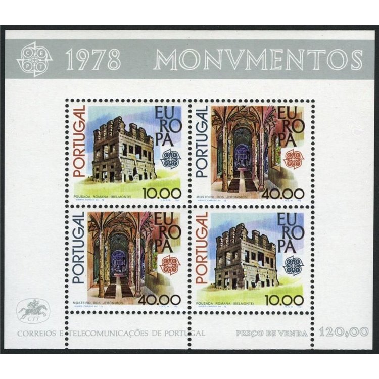 PORTOGALLO 1978 Europa BF MNH**