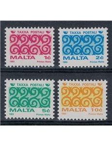MALTA 1993 Postage due 4v MNH**