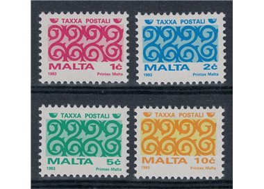MALTA 1993 Segnatasse 4v MNH**