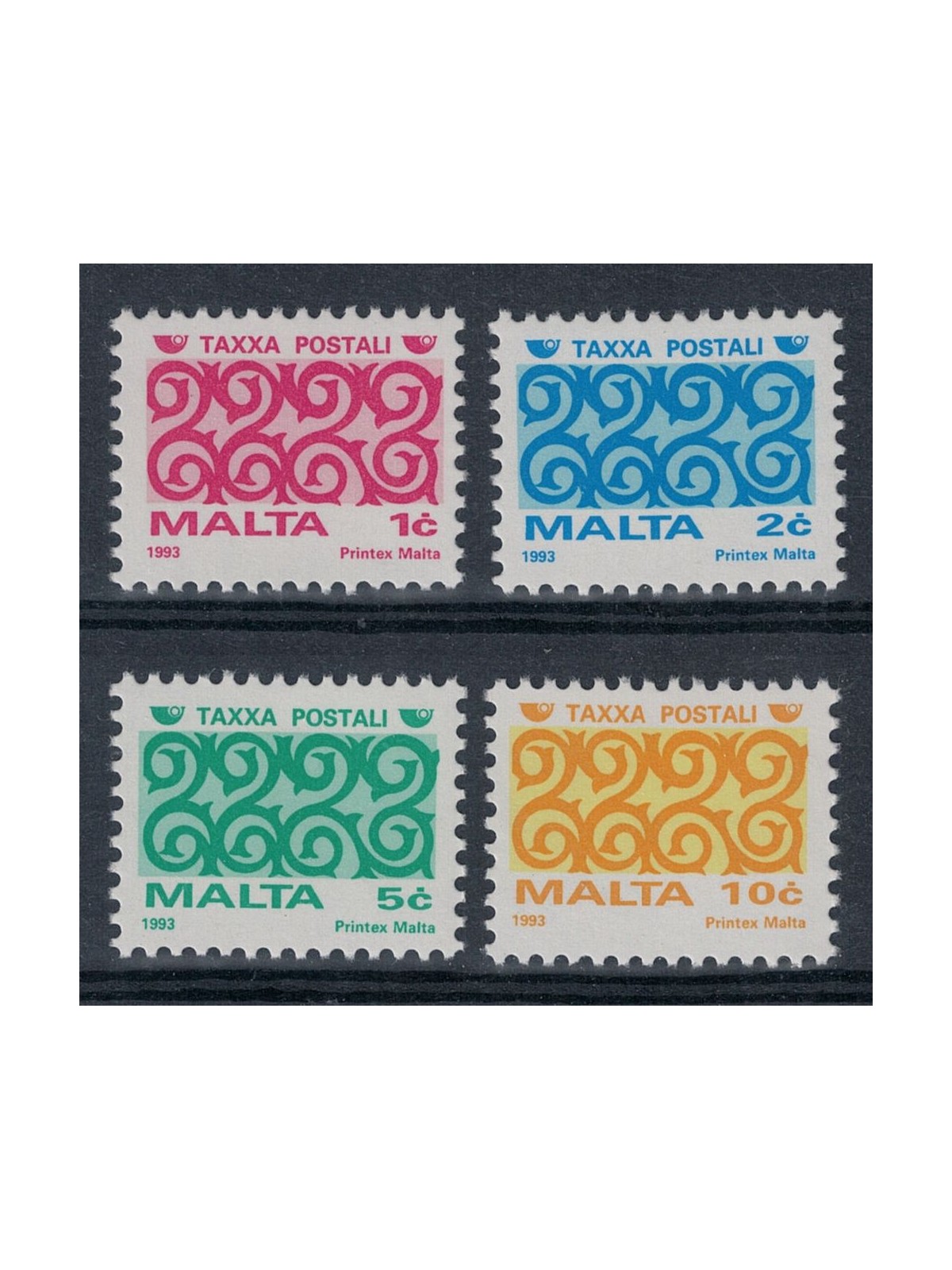 MALTA 1993 Segnatasse 4v MNH**