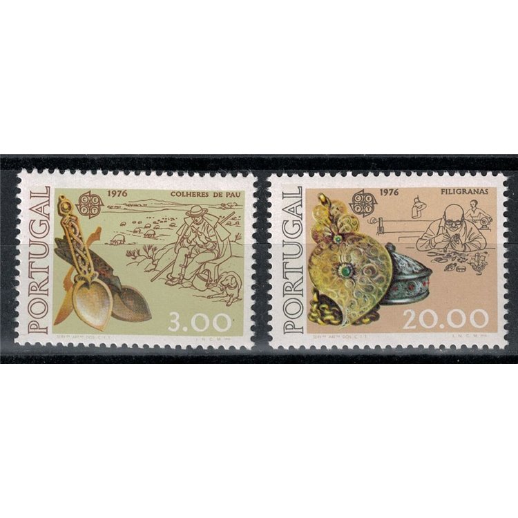 PORTUGAL 1976 Europe 2v MNH**