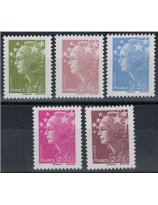 FRANCIA 2009 Marianna e l'Europa 5v MNH**