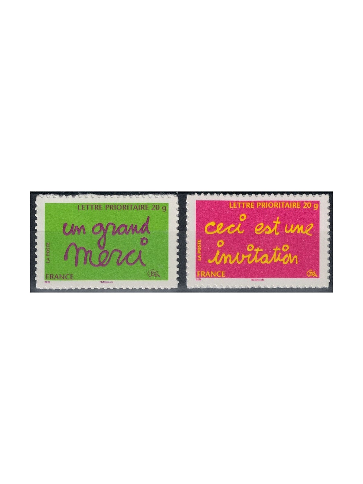 FRANCE 2008 Greetings Stamps 2v MNH**