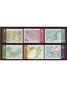 MAN 2007 Mappe dell'isola di Man 6v MNH**