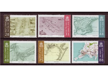 MAN 2007 Mappe dell'isola di Man 6v MNH**