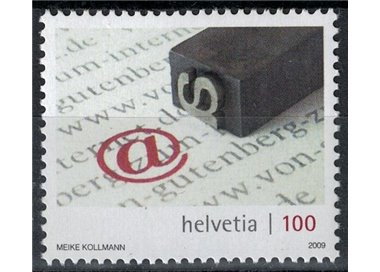 SVIZZERA 2009 Da Gutemberg ad internet 1v MNH**