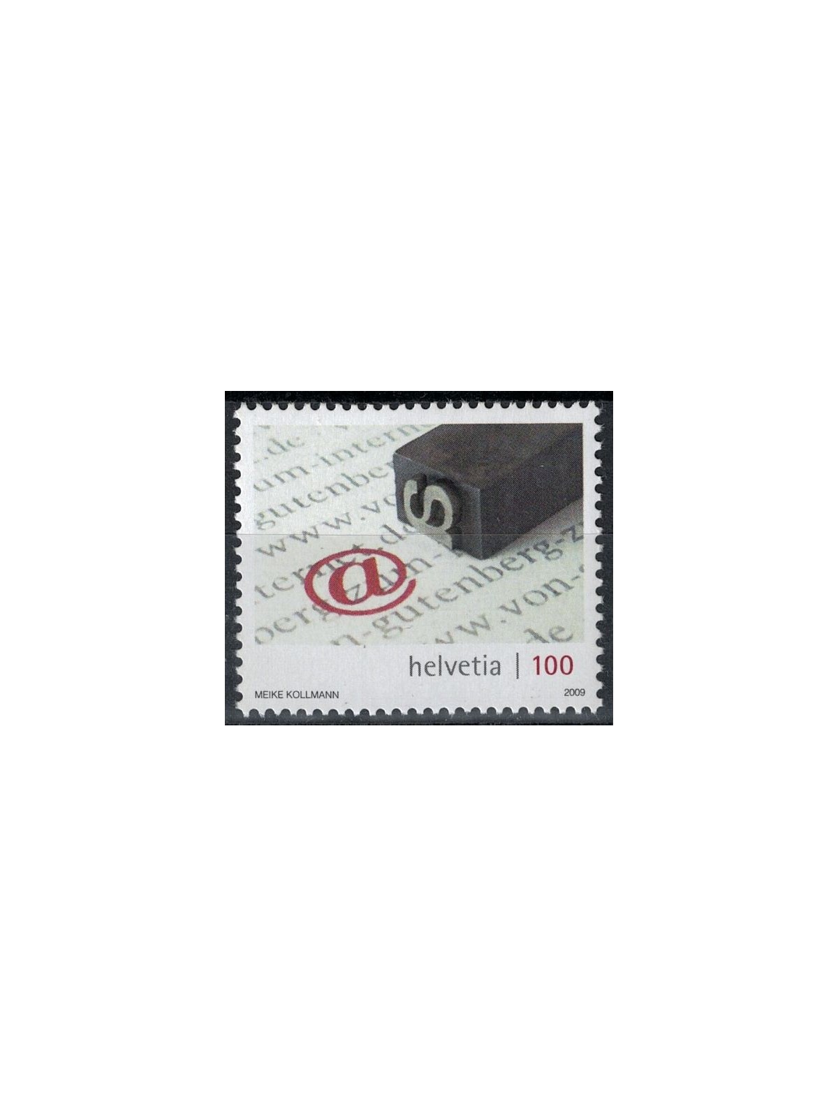 SWITZERLAND 2009 From Gutenberg to the internet 1v MNH**