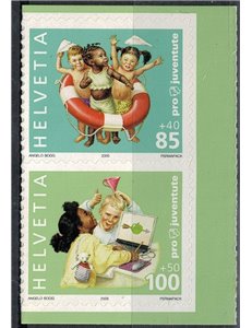 SVIZZERA 2005 Pro Juventute 2v da libretto MNH**