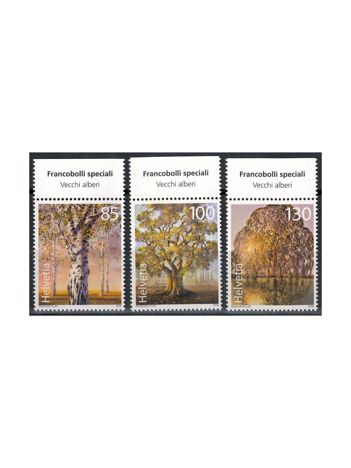 SVIZZERA 2009 Flora, antichi alberi 3v MNH**