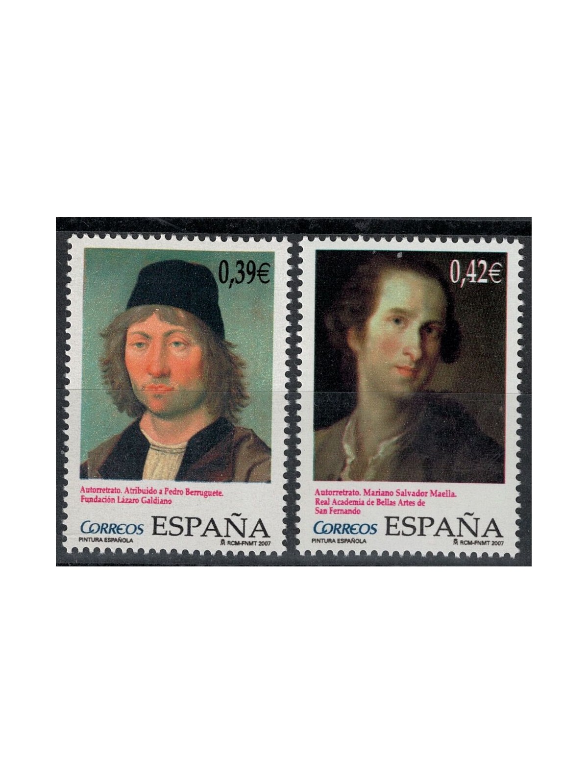 SPAGNA 2007 Dipinti di pittori spagnoli 2v MNH**