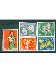 SWITZERLAND 1962 Pro juventute 5v MNH**
