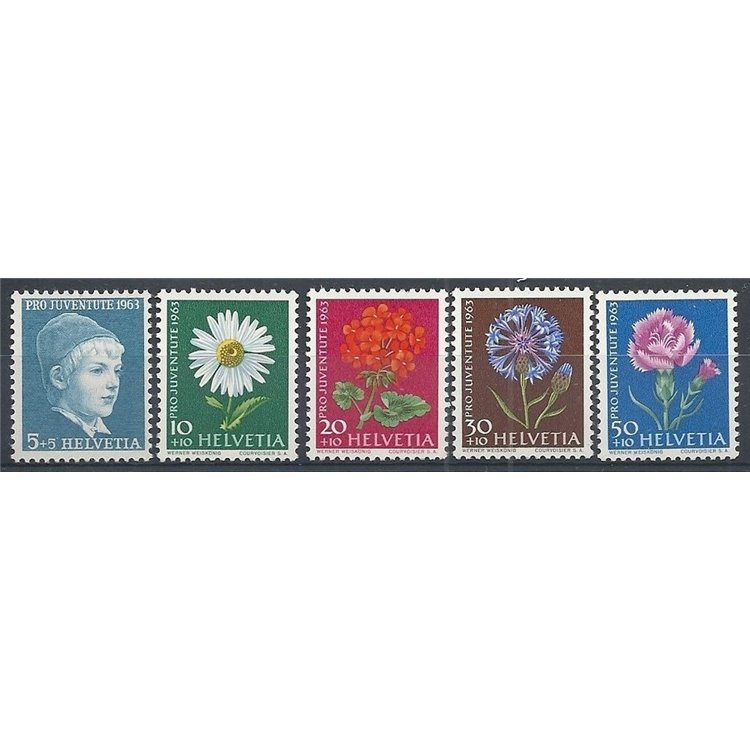 SWITZERLAND 1963 Pro juventute 5v MNH**