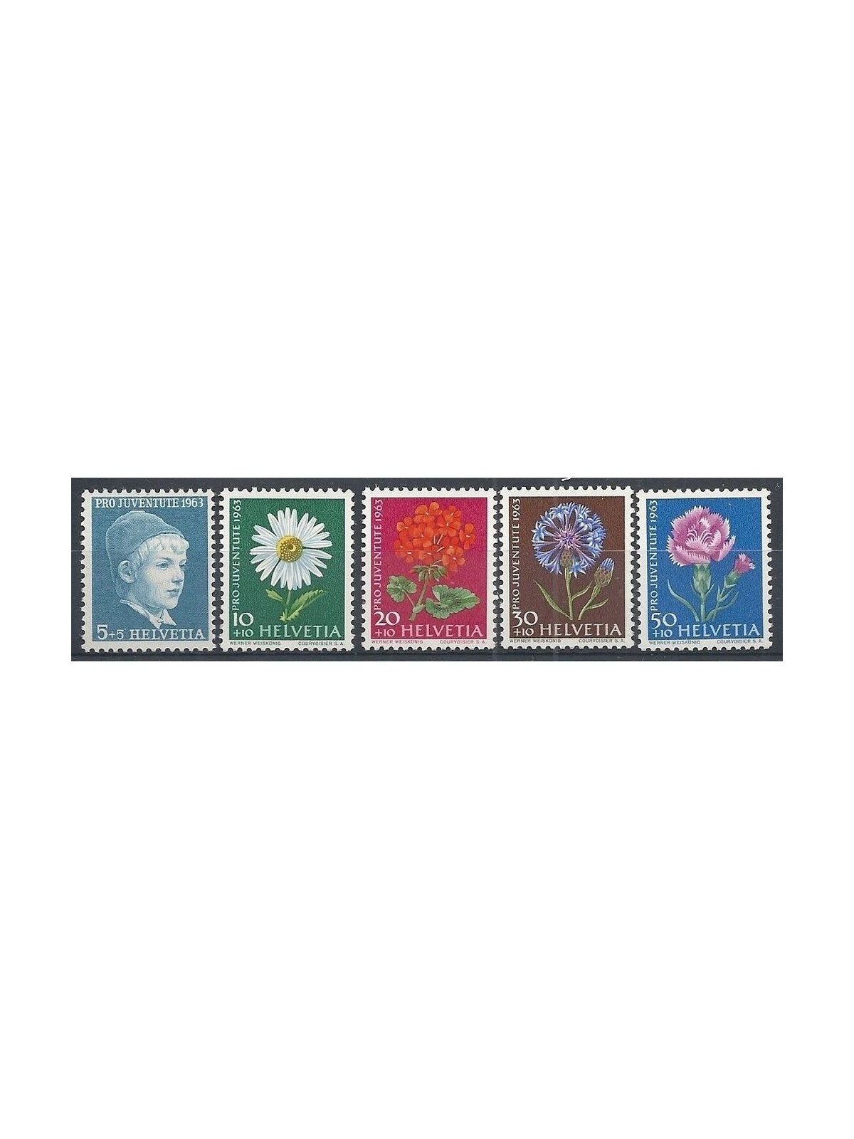 SVIZZERA 1963 Pro juventute 5v MNH**