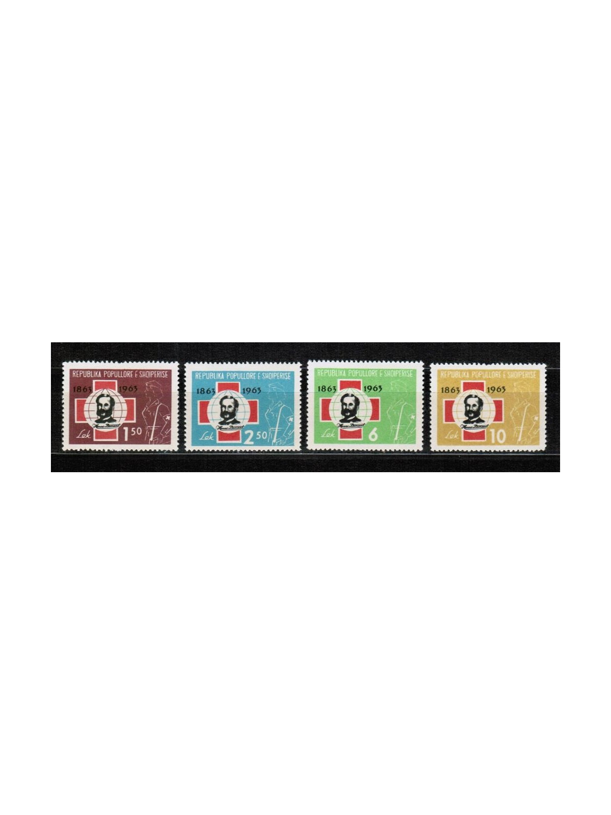 ALBANIA 1963 Croce Rossa 4v MNH**