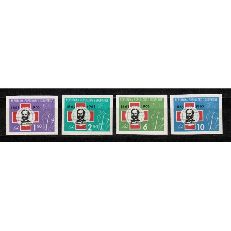 ALBANIA 1963 Croce Rossa 4v nd MNH**