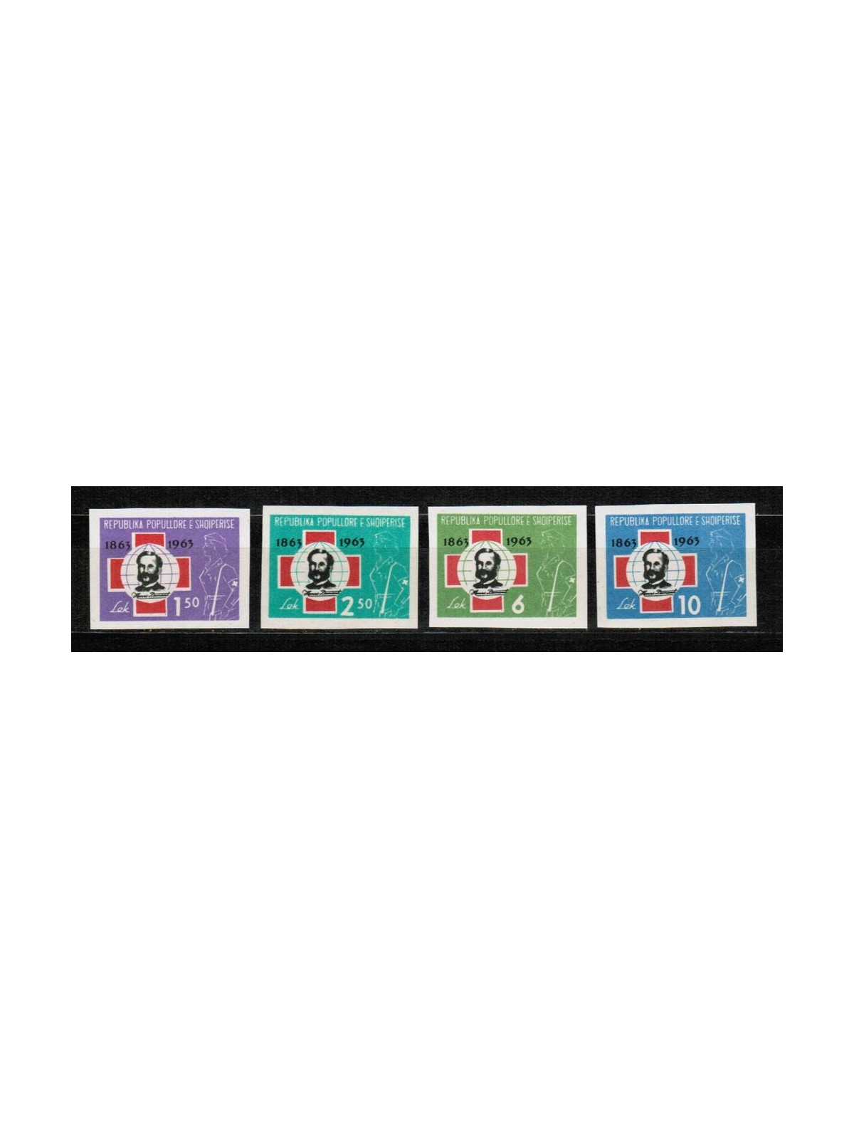 ALBANIA 1963 Red Cross 4v nd MNH**