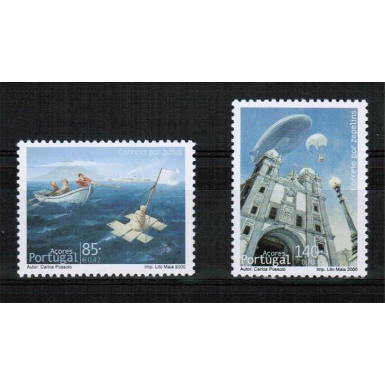 AZZORRE 2000 Trasporto postale 2v MNH**