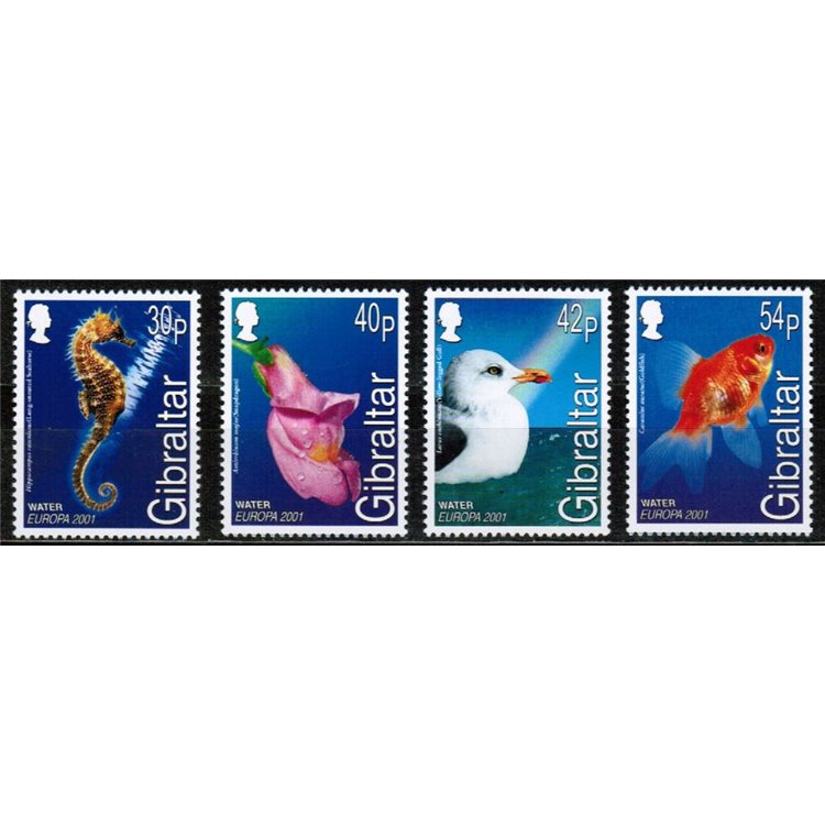 GIBRALTAR 2001 Europe 4v MNH**