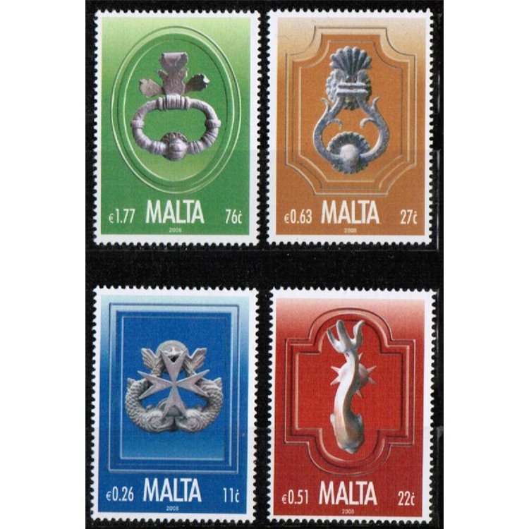 MALTA 2008 Arte, battiporta 4v MNH**