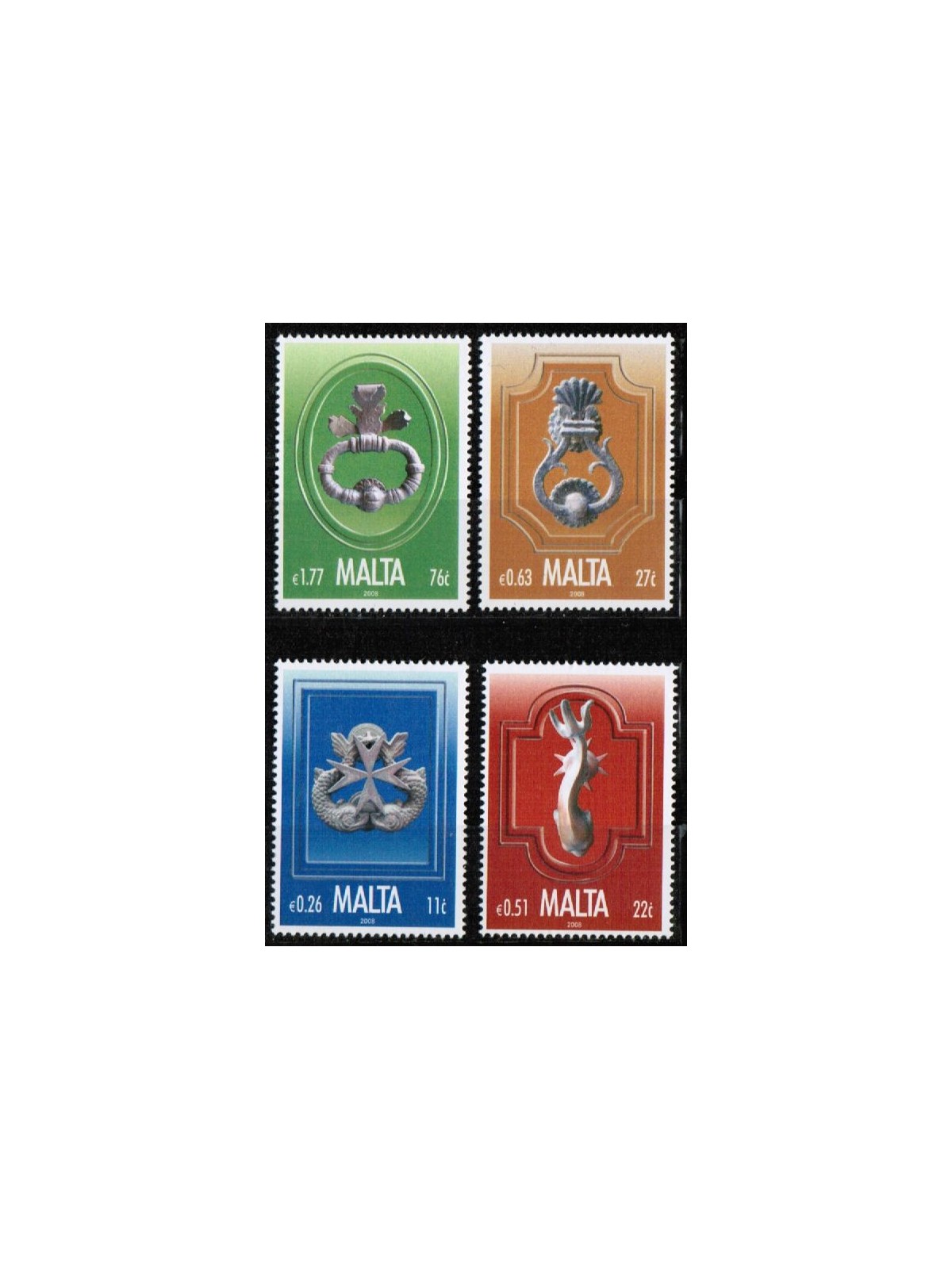 MALTA 2008 Art, door knockers 4v MNH**