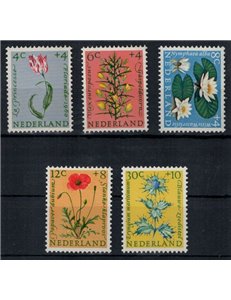 OLANDA 1960 Beneficenza, serie estiva, fiori 5v MNH**
