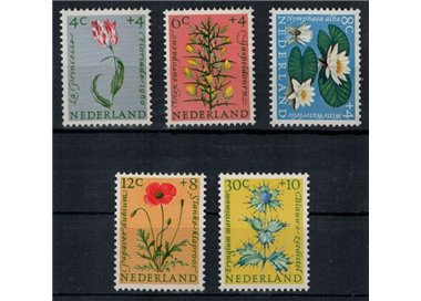 NETHERLANDS 1960 Charity, summer series, flowers 5v MNH**