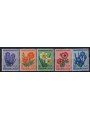 NETHERLANDS 1953 Charity, summer series, flowers 5v MNH**
