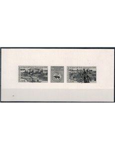 GERMANY GDR 1986 Youth stamp exhibition - Black proof